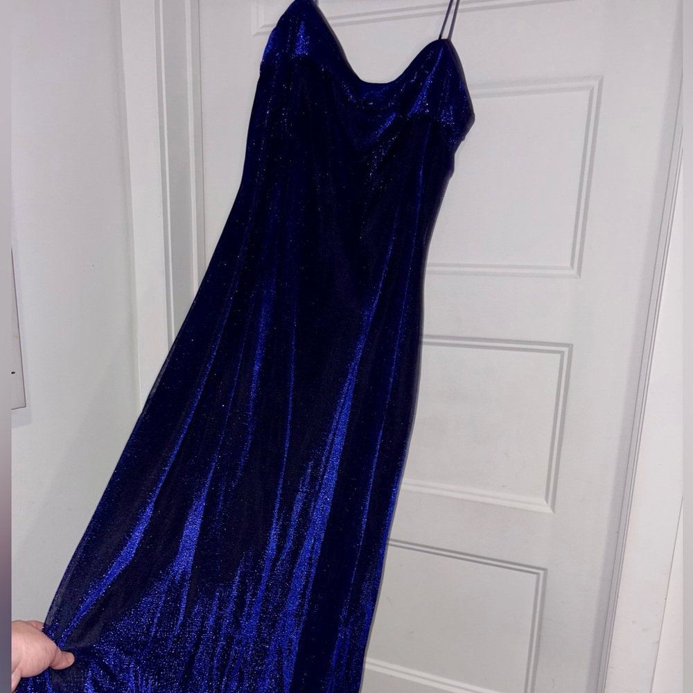 Reitmans Elegant Midnight Blue Maxi Dress Size 11 EUC - Picture 2 of 8